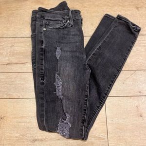 Good American High Waisted Black Skinny Jean